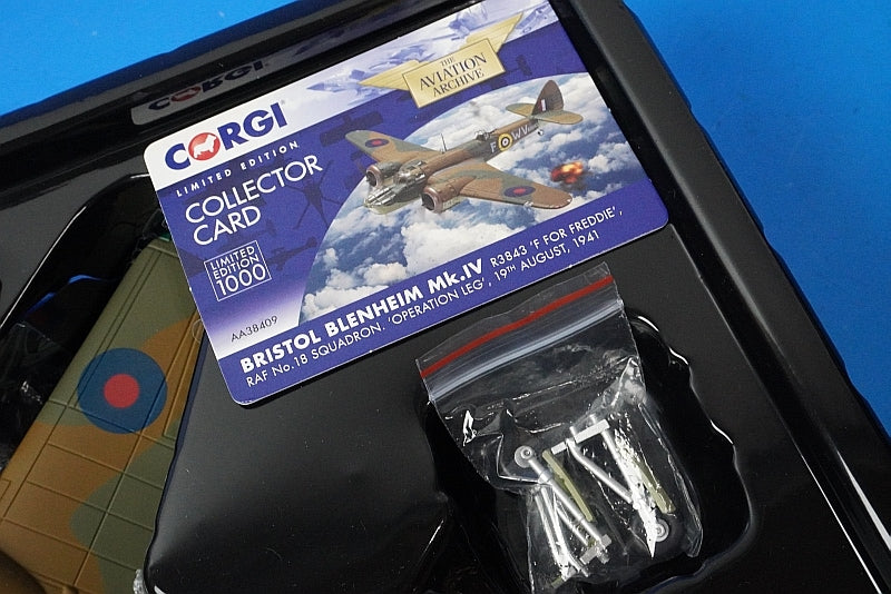 1:72 Bristol Blenheim Mk.IV RAF No. 18 Squadron Prosthetic Operations R3843 AA38409 Corgi