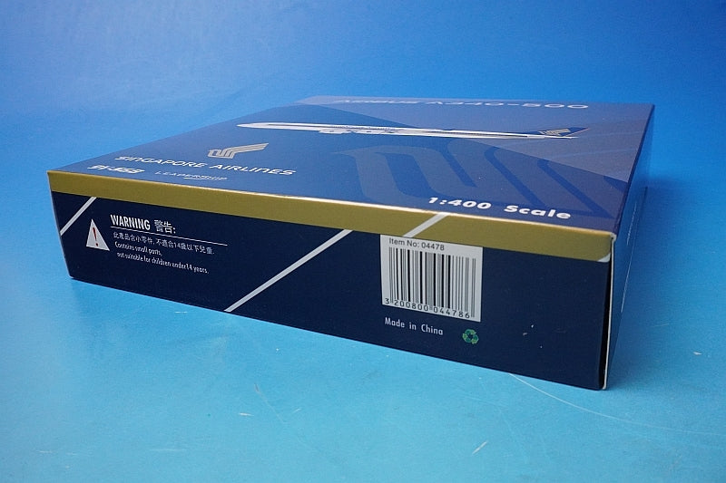 1:400 A340-500 Singapore 9V-SGB 04478 Phoenix airplane model