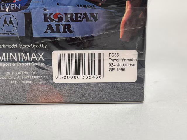 1:43 Spark FS36 Tyrrell 024 Yamaha 1996 Japanese GP Ukyo Katayama
