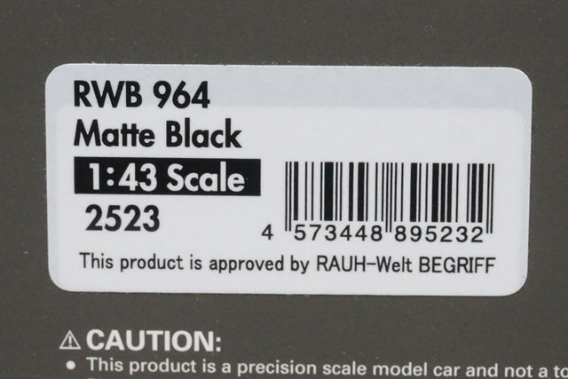 1:43 ignition model IG2523 RWB 964 Matte Black model car