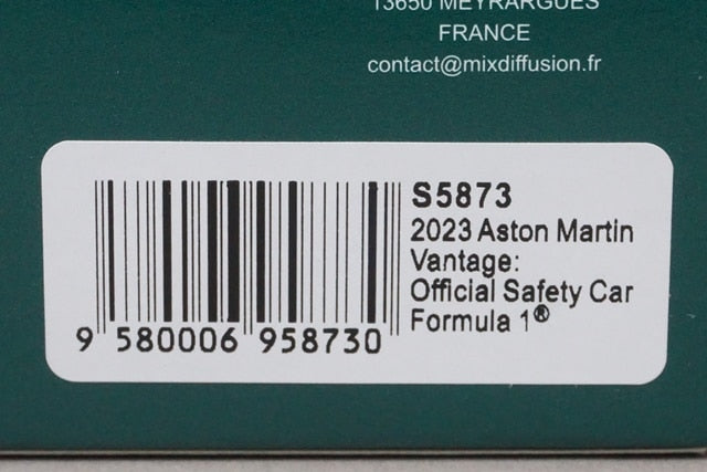 1:43 Spark S5873 Aston Martin Vantage F1 Safety Car 2023