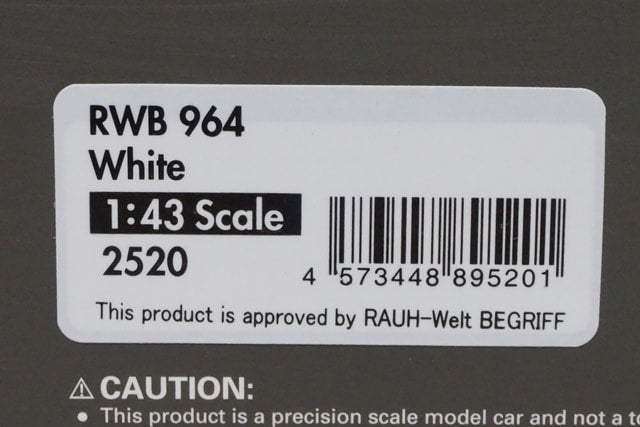 1:43 Ignition model IG2520 Porsche RWB 964 White model car