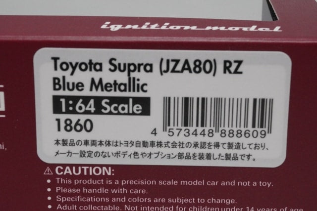 1:64 Ignition model IG1860 Toyota Supra (JZA80) RZ Blue Metallic model car