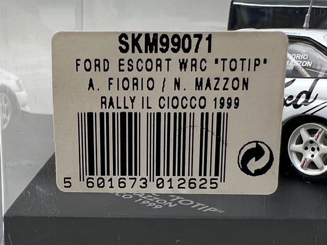 1:43 VITESSE SKM99071 Ford Escort WRC Totip CIOCCO Rally 1999 #5 A. Fiorio N. Mazzon model car