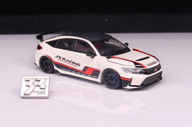 33 DREAMS 1:64 J'S RACING DETAIL UP KIT For Civic type R FL5 Decal Kit *Minicar not included.