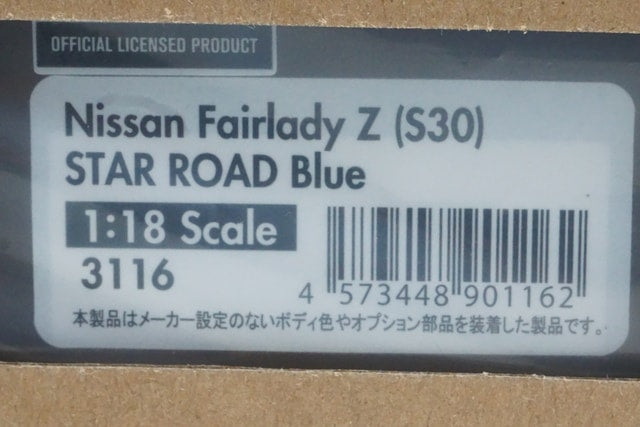 1:18 ignition model IG3116 Nissan Fairlady Z S30 Star Road Blue