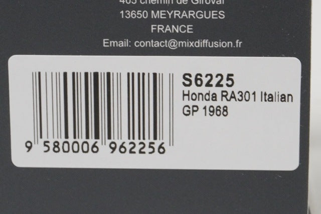 1:43 Spark S6225 Honda RA301 Italian GP 1968 #15 model car