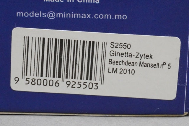 1:43 SPARK S2550 Ginetta Zytek Beechdean Mansell Le Mans 2010 #5 model car