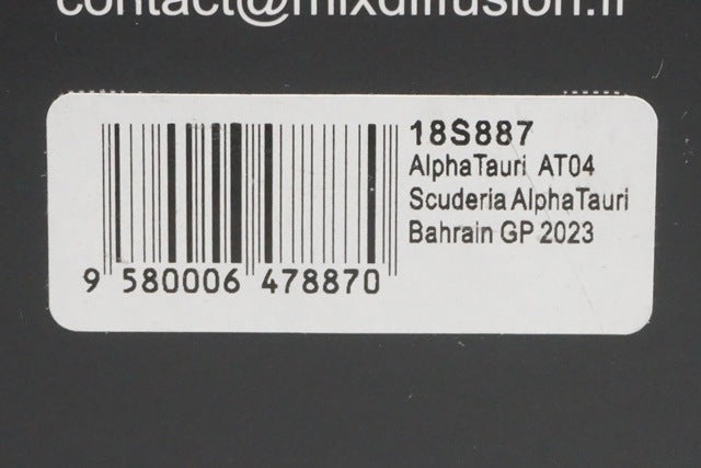 1:18 SPARK 18S887 AlphaTauri AT04 Scuderia Bahrain GP 2023 #22 model car