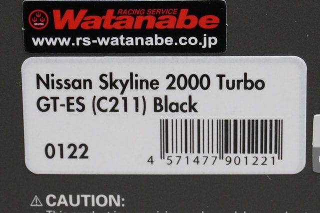1:43 ignition model IG0122 Nissan Skyline 2000 Turbo GT-ES C211 Black model car