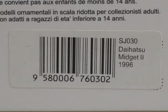 1:43 Spark SJ030 DAIHATSU Midget II 1996 model car