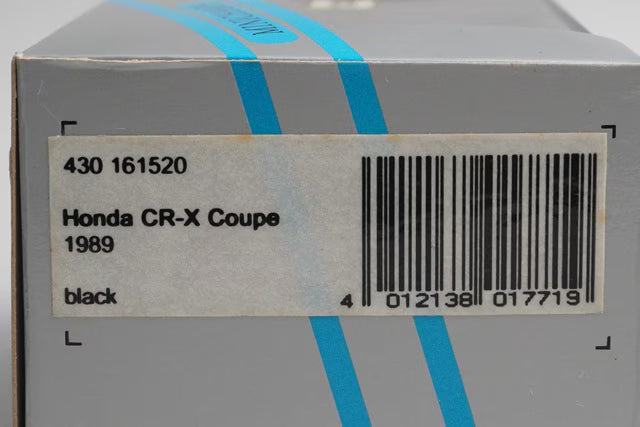 1:43 MINICHAMPS 430161520 Honda CR-X Coupe 1989 Black