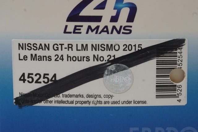 1:43 EBBRO 45254 Nissan NISMO GT-R Le Mans 24H 2015 #21