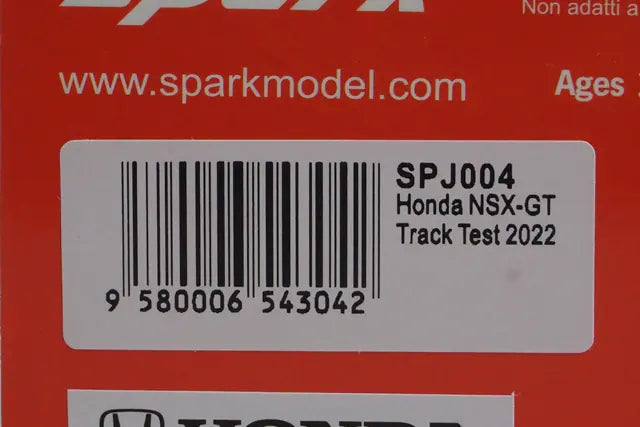 1:43 Spark SPJ004 Honda NSX-GT Track Test 2022 #99