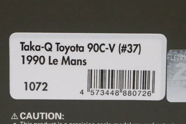1:43 ignition model IG1072 Taka-Q Toyota 90C-V Le Mans 1990 #37