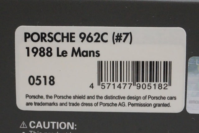 1:43 ignition model IG0518 Porsche 962C Le Mans 1988 #7