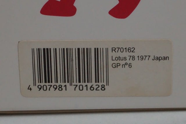 1:43 Reve Collection R70162 Lotus 78 Japanese GP 1977 #6 G. Nilsson model car