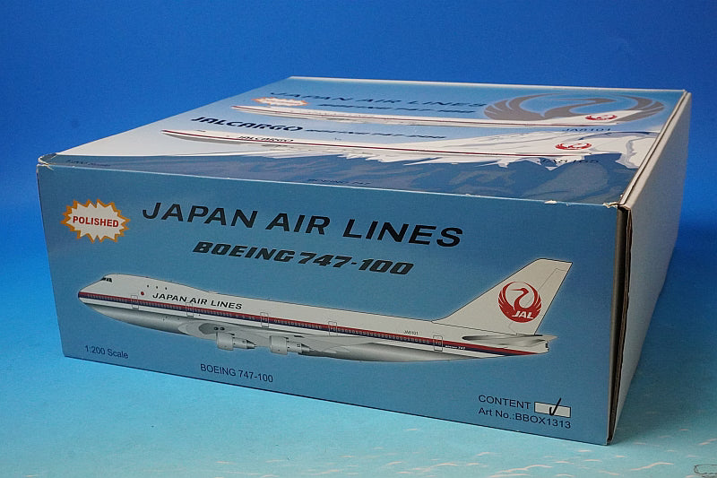 1:200 B747-100 JAL Old Crane Maru Livery First Aircraft JA8101 BBOX1313 Blue Box airplane model