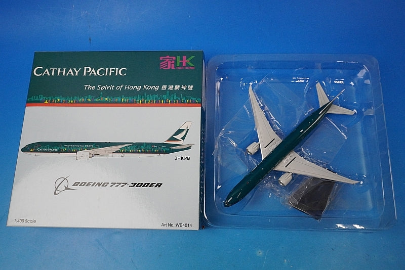 1:400 B777-300ER Cathay Pacific The Spirit of Hong Kong B-KPB WB4014 Aviation airplane model