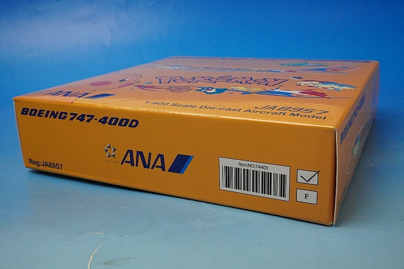 1:400 B747-400 ANA Pokemon Pikachu Jumbo JA8957 74403 Gemini airplane model