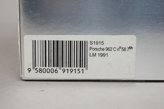 1:43 SPARK S1915 Porsche 962 7th Le Mans 1991 #58