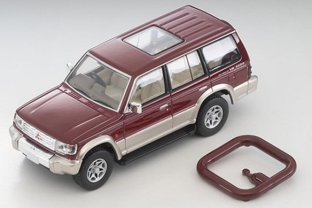 LV-N206b Tomytec 1:64 Mitsubishi Pajero Mid Roof Wide VR (Red/Beige) 1996 Model 329473