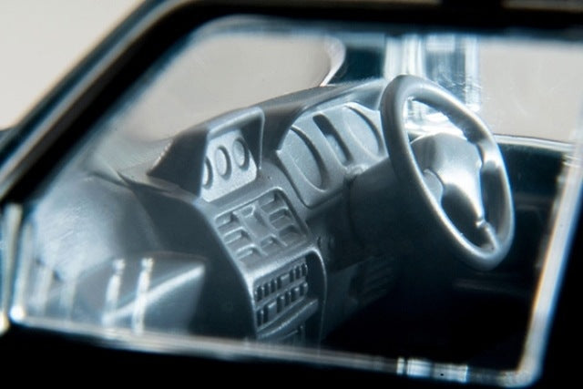 LV-N206c Tomytec 1:64 Mitsubishi Pajero Mid Roof Wide VR Optional Parts Installed (Green/Beige) 1991 Model with Tent and Figure 330820