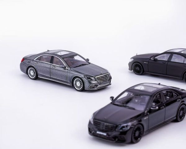 KING MODEL 1:64 Mercedes-Benz S65 AMG W222 Titanium Gray
