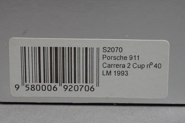 1:43 SPARK S2070 Porsche 911 Carrera 2 Cup Le Mans 1993 #40 model car