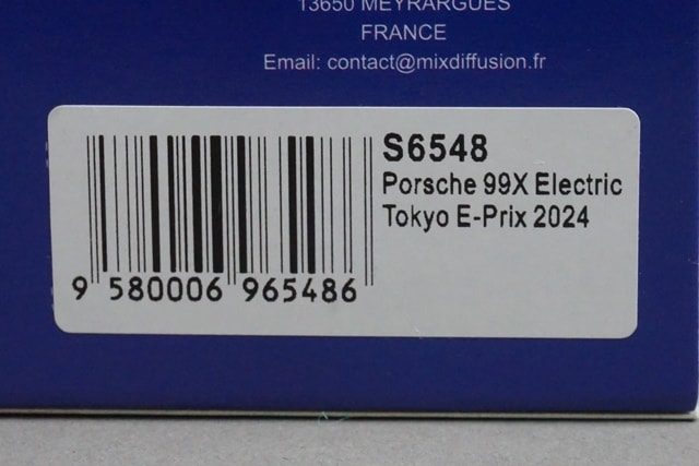 1:43 SPARK S6548 Porsche 99X Electric Tokyo E-Prix 2024 #94 P. Wehrlein model car