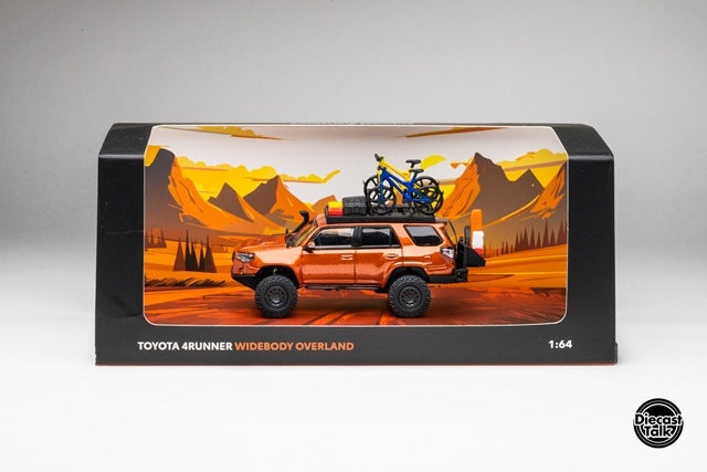 DTG0018-OR GCD Gaincorp Products 1:64 Toyota 4Runner Widebody Overland Inferno Orange (clean)