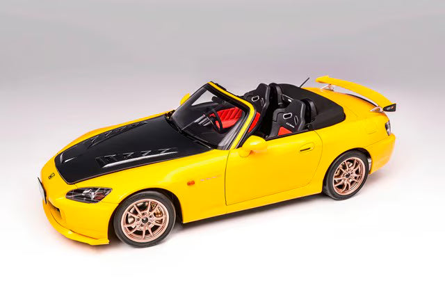 M85122 MOTORHELIX 1:18 Honda S2000 (AP2) MUGEN New Indy Yellow Pearl
