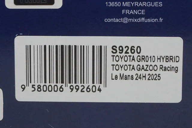 1:43 Spark S9260 Toyota GR010 Hybrid Toyota Gazoo Racing Le Mans 24H 2025 #8