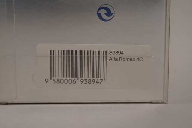 1:43 Spark S3894 Alfa Romeo 4C White