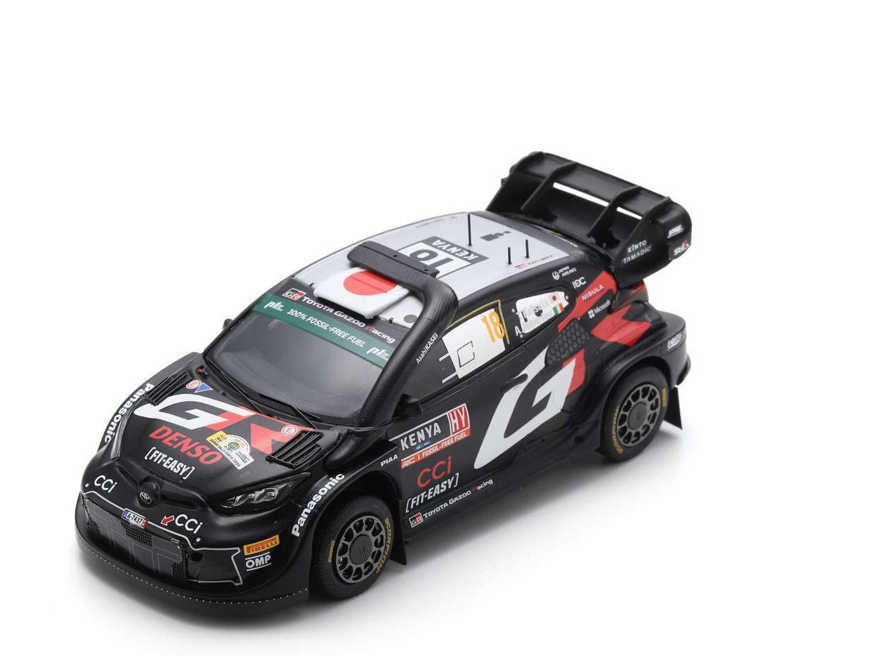 S6874 Spark 1:43 TOYOTA GR Yaris Rally1 HYBRID GAZOO Racing WRT Safari 2024 #18 model car