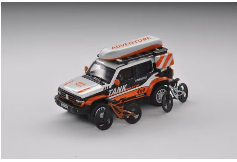 X20-2 拓意 XCARTOYS 1:64 Tank 300 Off-Road Set Vol.2 Mountain Bike Set