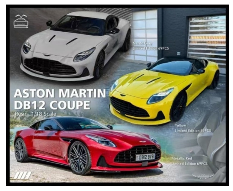 MH027NG MOTORHELIX 1:18 Aston Martin DB12 Coupe Nardo Gray