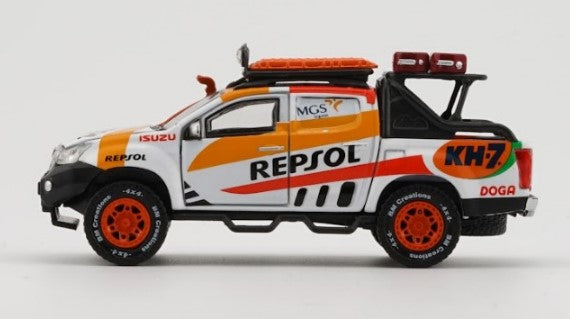 64B0286 BM CREATIONS 1:64 Isuzu D-Max 2018 "Repsol Oil" Accessory Pack RHD