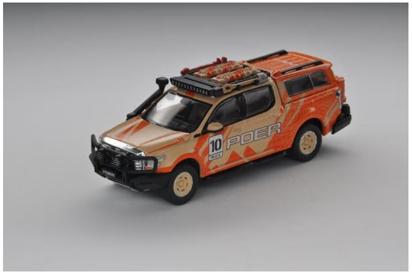 T16-7 拓意 XCARTOYS 1:64 Great Wall Gun Mountain and Sea Gun Modified Version Orange