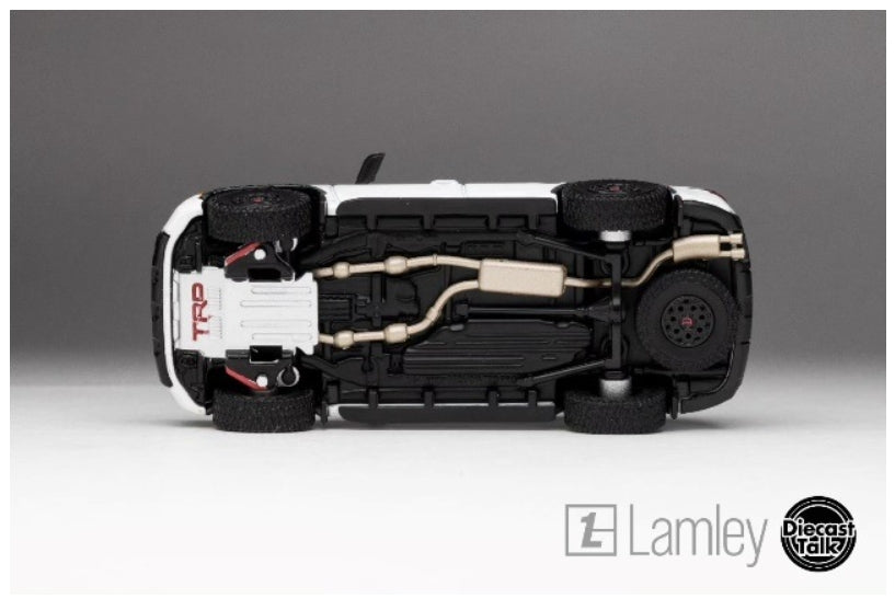 DTG0028-WH GCD Gaincorp Products 1:64 Toyota Sequoia TRD PRO Ice Cap White DiecastTalk x Lamley Special Order
