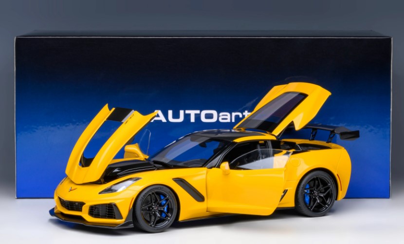 71278 AUTOart 1:18 Chevrolet Corvette (C7) ZR1 Yellow model car
