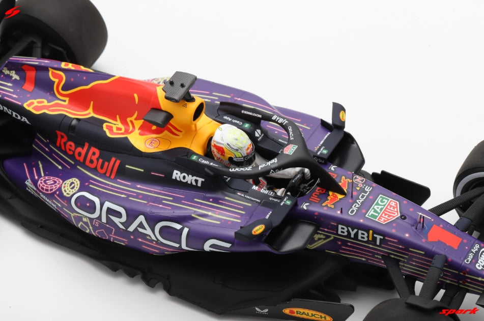 18S972 Spark 1:18 Oracle Red Bull Racing RB19 #1 Winner, Las Vegas Grand Prix 2023, M. Verstappen