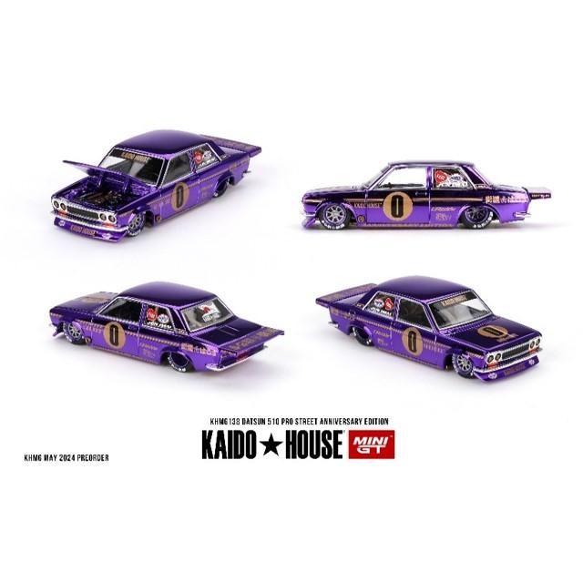 KHMG138 TSM MINI-GT 1:64 Datsun 510 Pro Street Anniversary Edition (Left-hand drive)