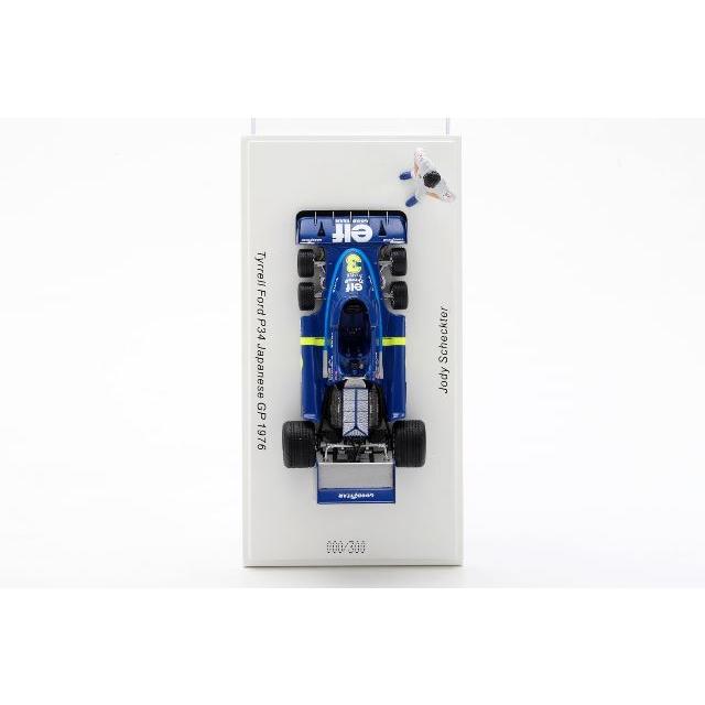 ROMU053 Spark 1:43 Tyrrell Romm Custom P34 Japanese GP 1976 J. Scheckter with standing figure