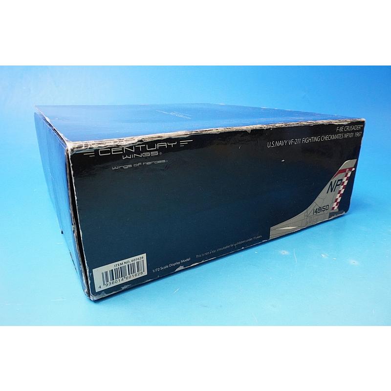 1:72 F-8E Crusader USN VF-211 Checkmates NP101 601628 CENTURY WINGS airplane model