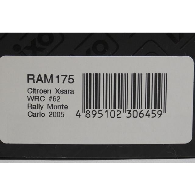 1:43 ixo RAM175 Citroen Xsara WRC Monte Carlo Rally 2005 #62 M. Stoll I. Minor model car