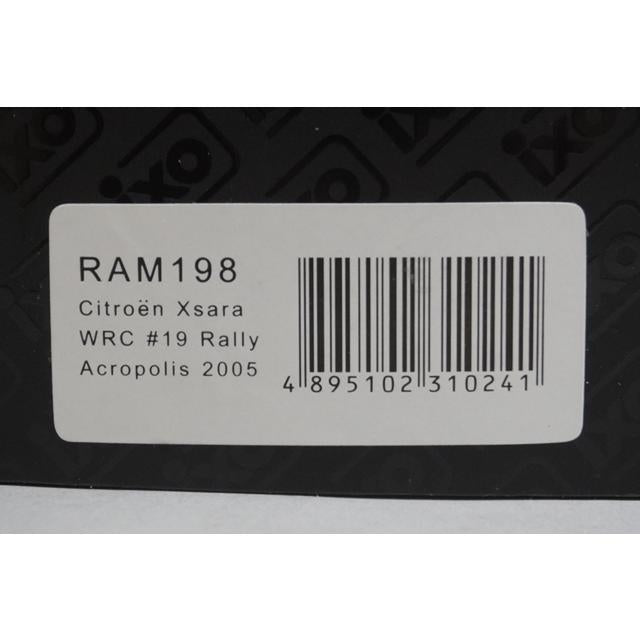 1:43 ixo RAM198 Citroen Xsara WRC Acropolis Rally 2005 #19 X. Pons C. del Barrio model car
