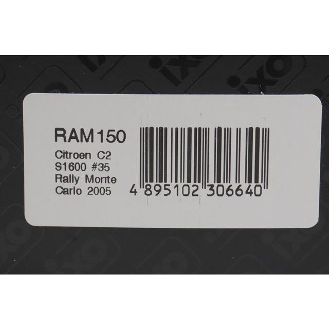 1:43 ixo RAM150 Citroen C2 S1600 Monte Carlo Rally 2005 #35 K.Meek C.Patterson model car