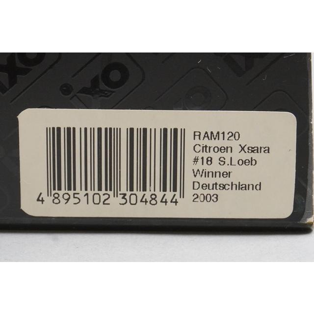 1:43 ixo RAM120 Citroen Xsara WRC German Rally 2003 #18 S.Loeb D.Elena model car