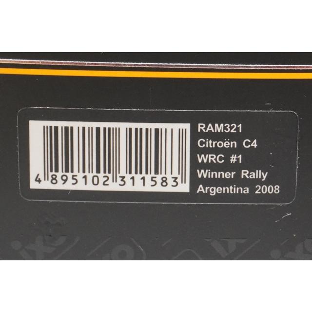 1:43 ixo RAM321 Citroen C4 WRC Argentina Rally 2008 #1 S.Loeb D.Elena model car